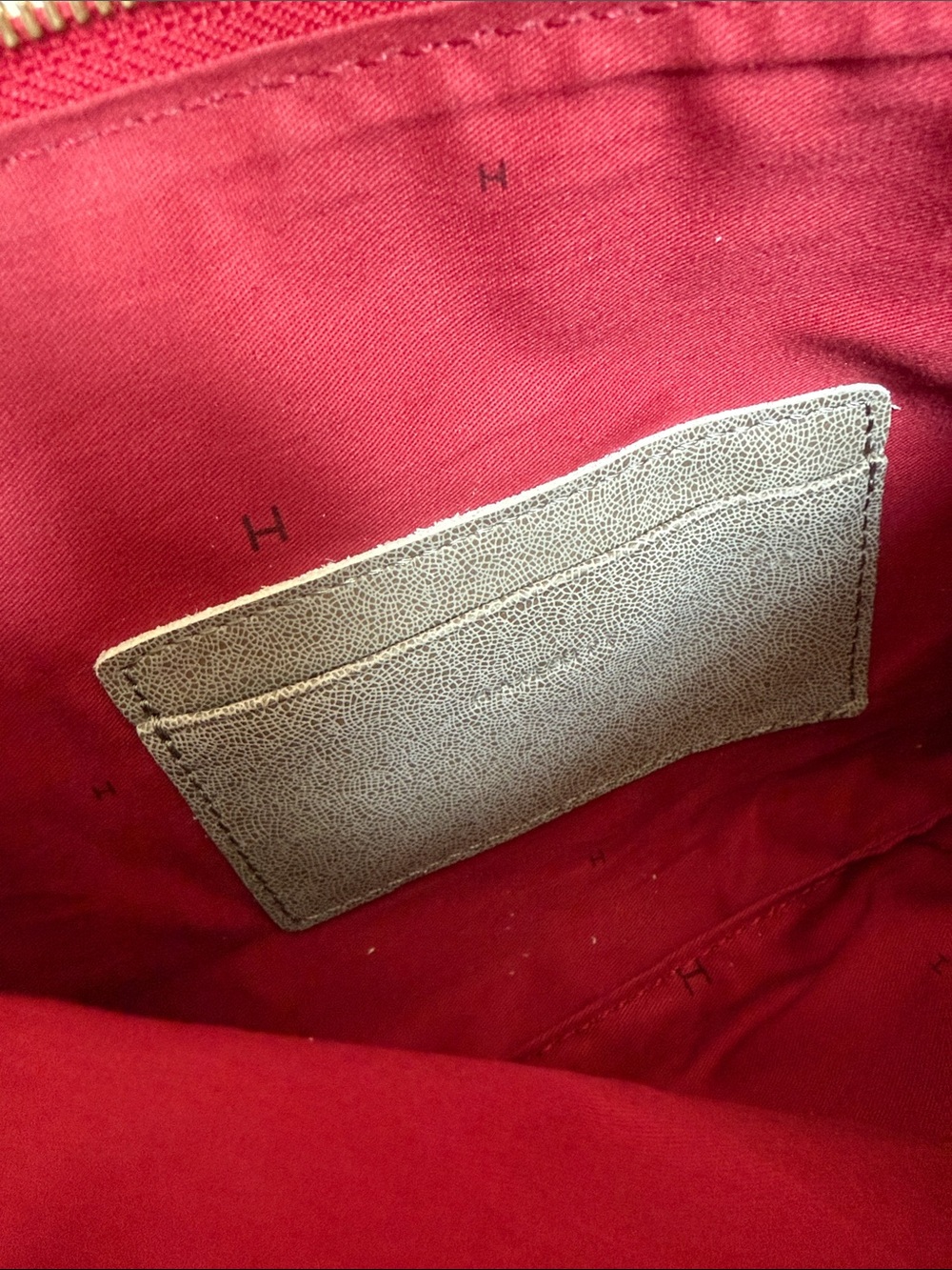 Hammitt Light Gray Suede Crossbody with Gold Studs - Picture 5 of 10